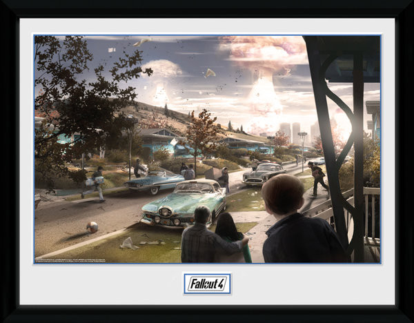 Poster encadré Fallout 4 - Sanctuary Hills Panic