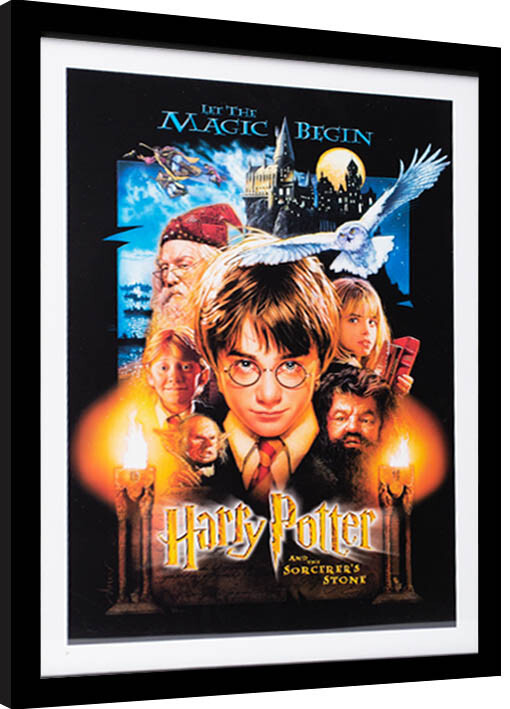 HARRY POTTER AND THE SORCERER'S STONE POSTER FILM ART A4 A3 PRINT CINEMA