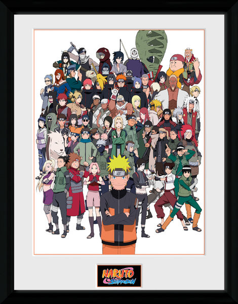 Naruto Shippuden - Adults and Children Poster encadré, Tableau mural