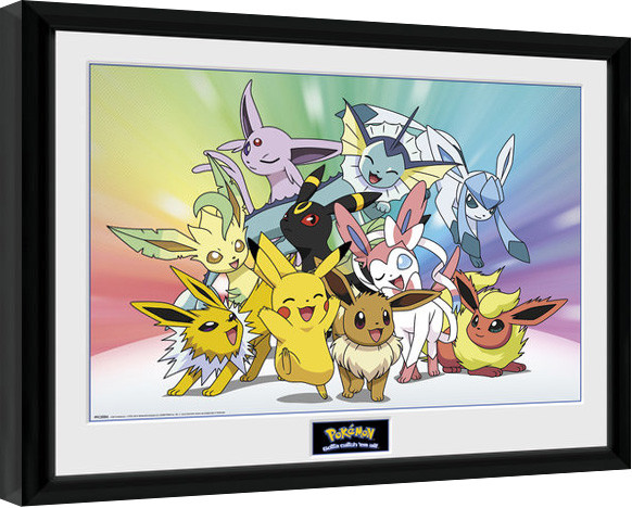 Poster encadré Pokemon - Eevee