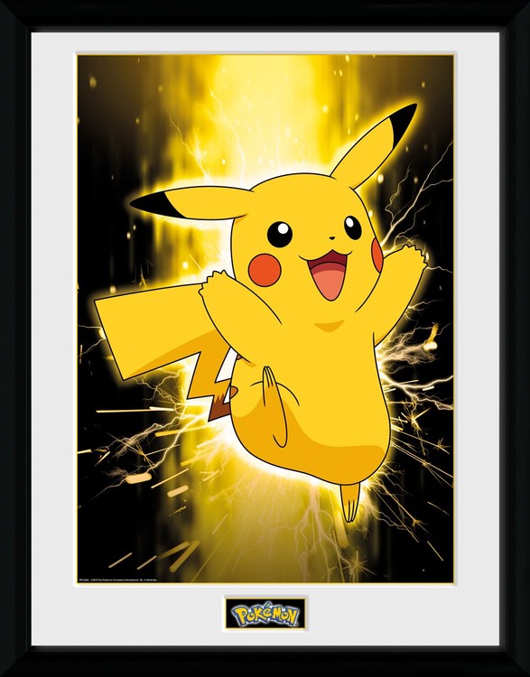 Poster encadré Pokemon - Pikachu