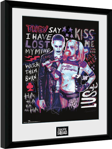 Suicide Squad Joker Harley Quinn Poster Encadre Tableau Mural Acheter Le Sur Europosters Fr