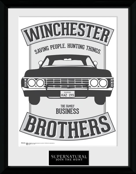 Poster encadr Supernatural Winchester