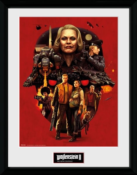 Poster encadré Wolfenstein - Face of Death | Posters, tableaux ...