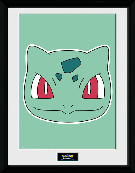 Pokemon - Bulbasaur Face Poster encadré