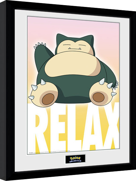 Pokemon - Snorlax Poster encadré