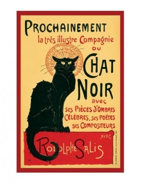 Reproduction d'art Le Chat noir - Steinlein