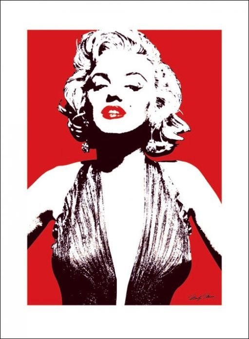 Tableau Marilyn Monroe en couleur