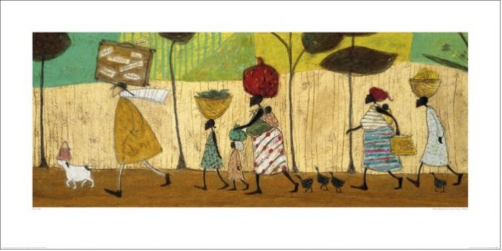 Reproduction d'art Sam Toft - Doris helps out on the trip to Mzuzu
