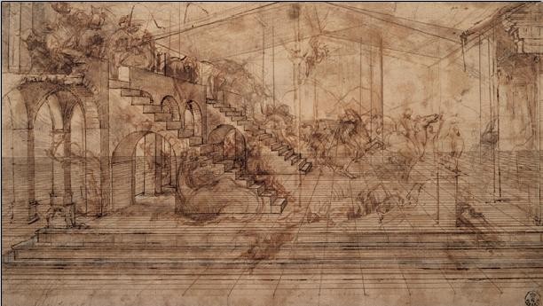 Reproduction d'art Study of The Adoration of the Magi