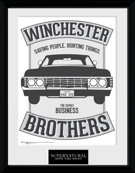 Afiș înrămat Supernatural - Winchester