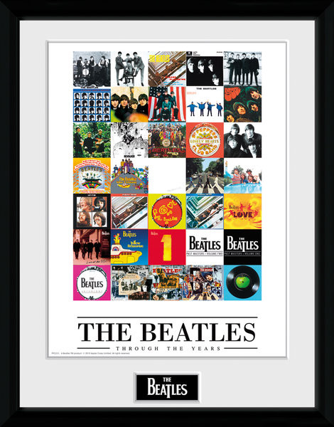 Afiș înrămat The Beatles - Through The Years