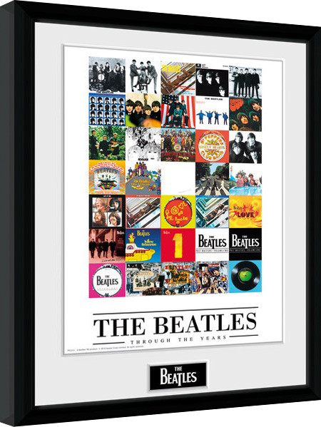 Afiș înrămat The Beatles - Through The Years
