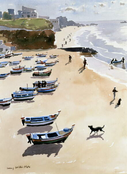 Tablou pe pânză Boats on the Beach, 1986