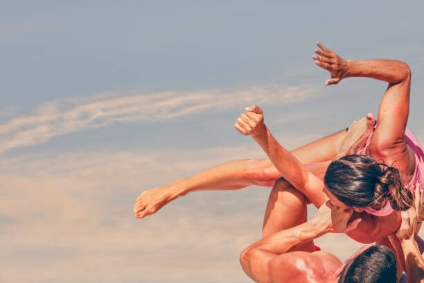 Tablou pe pânză Close up of a young sporty