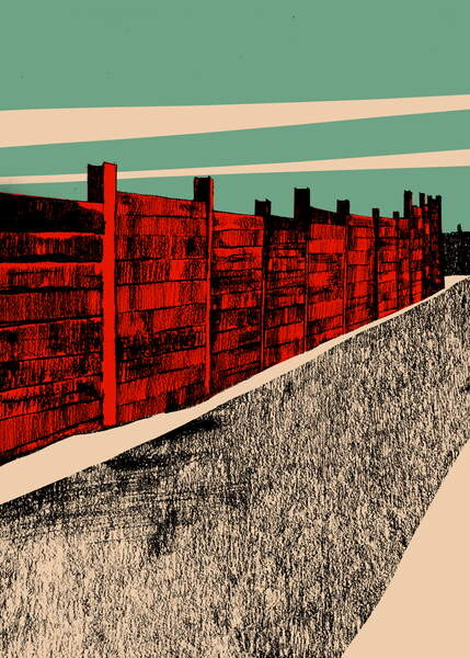 Tablou pe pânză Jarrah Wall, 2014