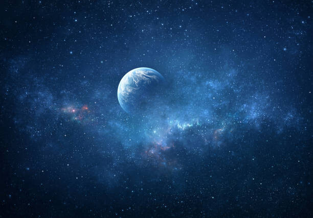 Tablou pe pânză Planet in outer space