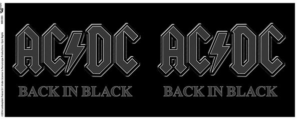 Tazza Originale AC/DC AC DC Back in Black Nera Ufficiale Idea Regalo