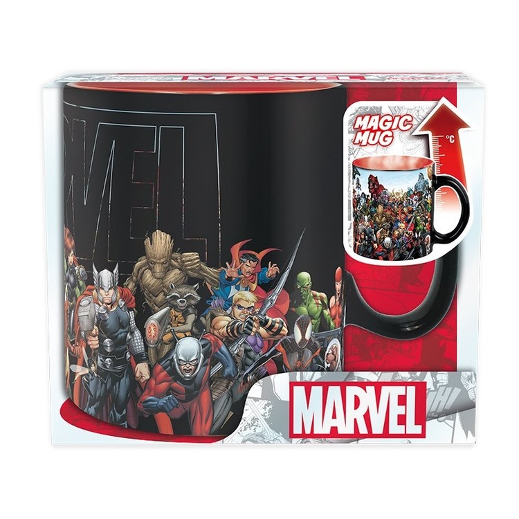 Marvel: Tazza / tazza da caffè bianca / nera - Personaggi dei fumetti