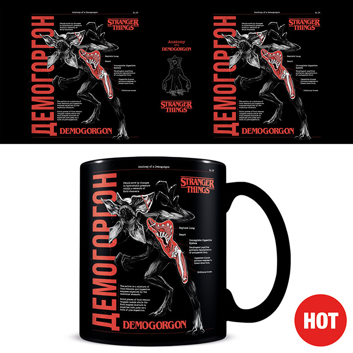Tazza cambiacolore Stranger Things - Anatomy of a Demogorgon