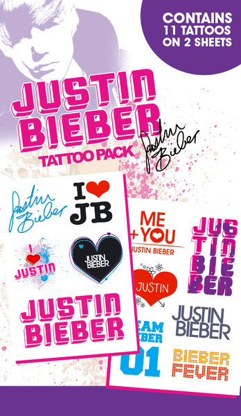 Tetování JUSTIN BIEBER - i love