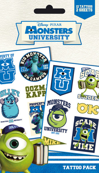 Tetování MONSTERS UNIVERSITY - mike & sulley