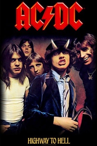 Textil poster AC/DC – Highway To Hell