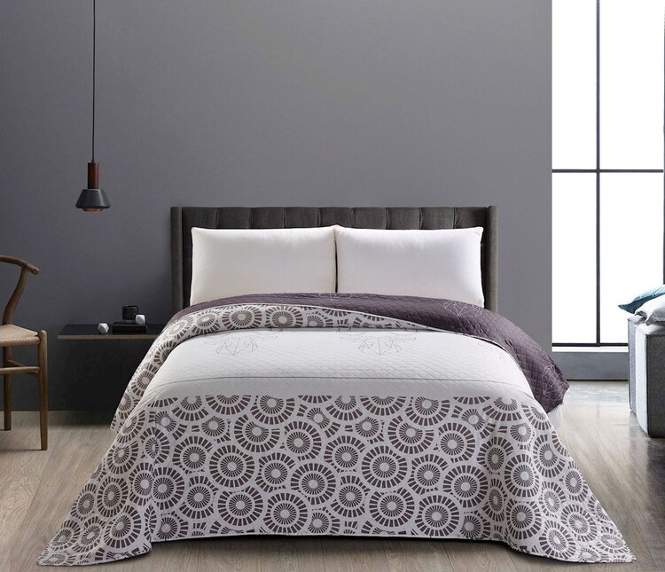 Přehoz na postel - My Deer Friend Steel Textil