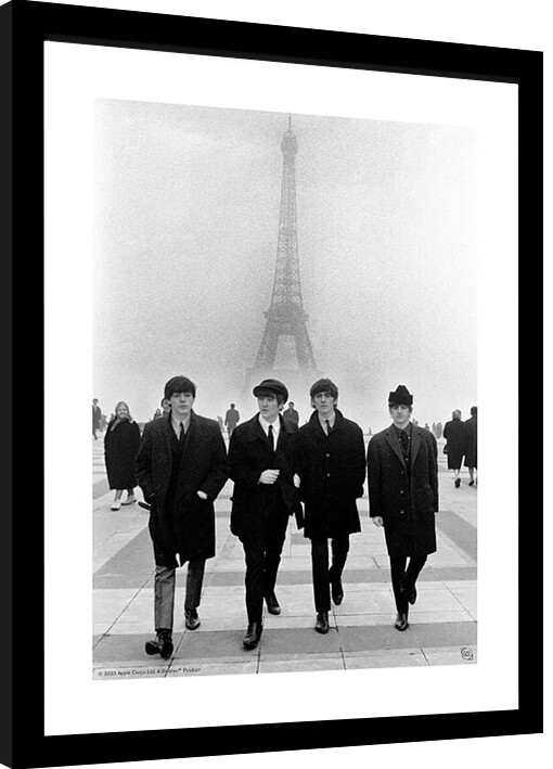 Zarámovaný plakát The Beatles - Paris