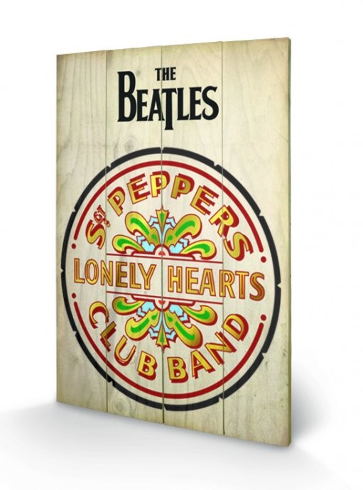 Poster su legno The Beatles Sgt Peppers