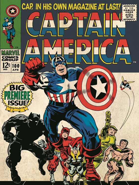 Tableau sur toile Captain America - Premier