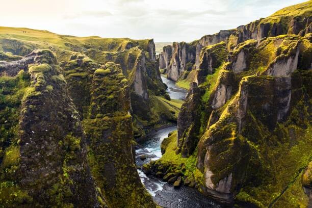 Tableau sur toile Fjadrargljufur canyon in Iceland