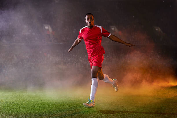 Tableau sur toile Football match celebration