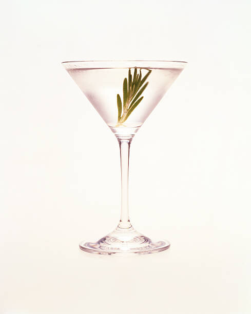 Tableau sur toile Martini with sprig of rosemary