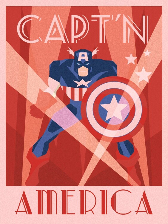 Tableau sur toile Marvel - Captain America
