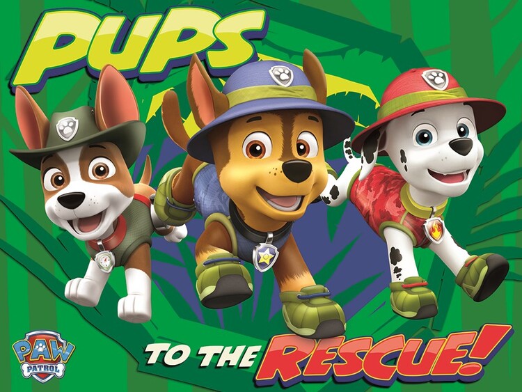 Paw Patrol - Tracker Tableau sur toile, Décorations murales