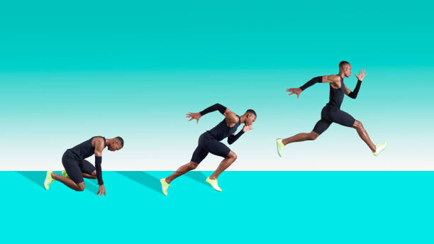 Tableau sur toile Sprinter in Motion