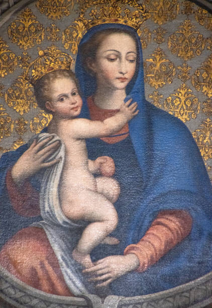 Tableau sur toile Virgin Mary & Baby Jesus, Salerno