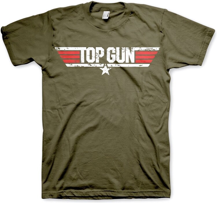 Tričko Top Gun - Distressed Logo