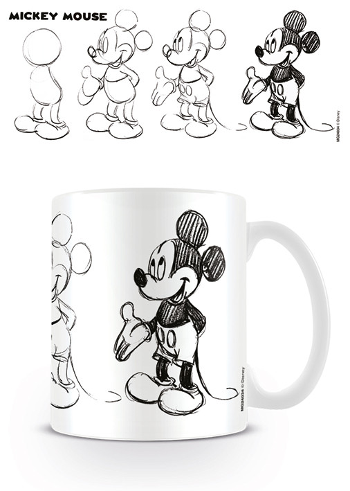 Tasse Topolino Mickey Mouse Sketch Process Idees De Cadeaux Originaux