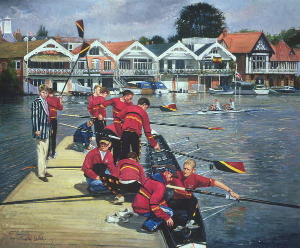 Samolepka Towards the Boathouses, Henley, 1997