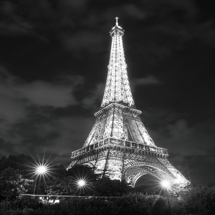 Üvegkép Paris - Eiffel Tower at Night