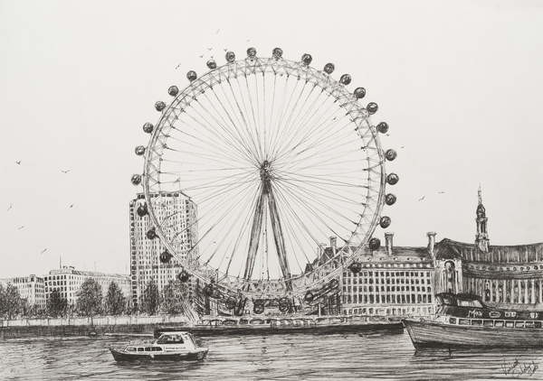 The London Eye 06 Reprodukcija Umjetnosti Plakat Poster Slika Na Europosteri Hr