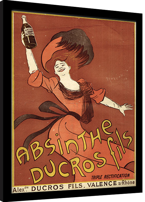 Uokvireni poster Absint - Absinthe Ducros