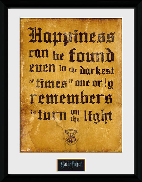 Uokvireni poster Harry Potter - Happiness Can Be