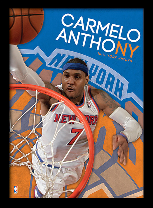 Nba Carmelo Anthony Uramljeni Poster Pleksi Plakat Poster Slika Na Europosteri Hr