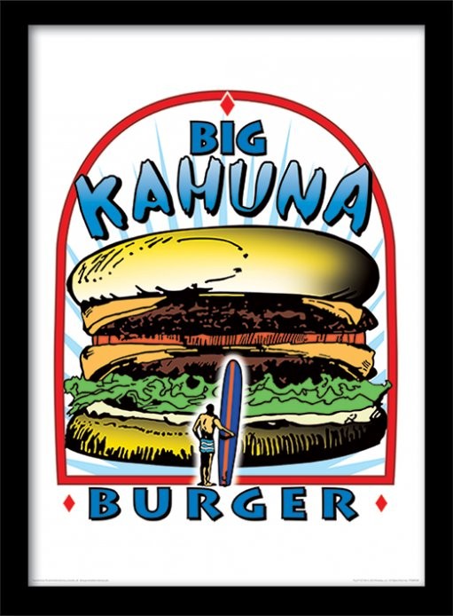 Uokvireni poster PULP FICTION - big kahuna burger