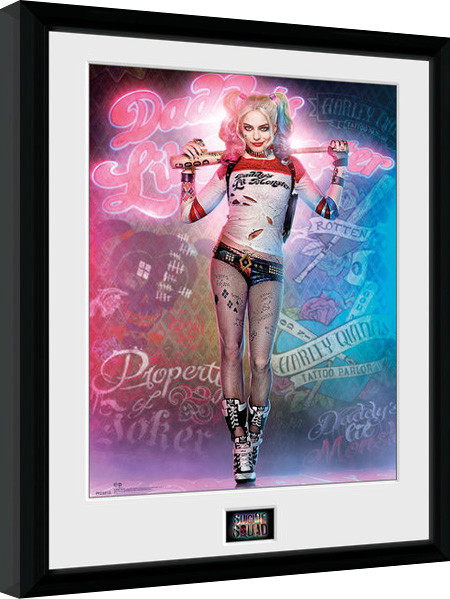 Uokvireni poster Suicide Squad - Harley Quinn Stand