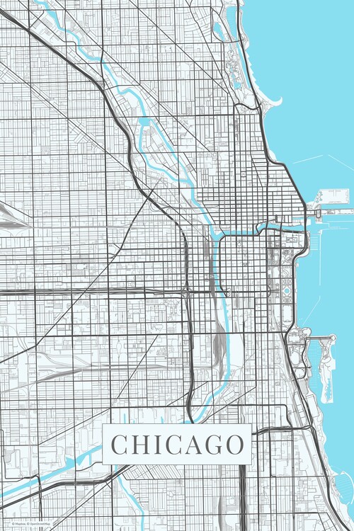 Vászonkép Chicago white