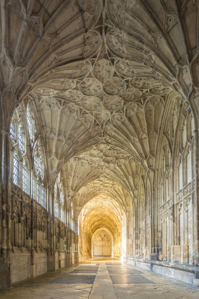 Vászonkép Fan vaulting in Gloucester cathedral cloister.